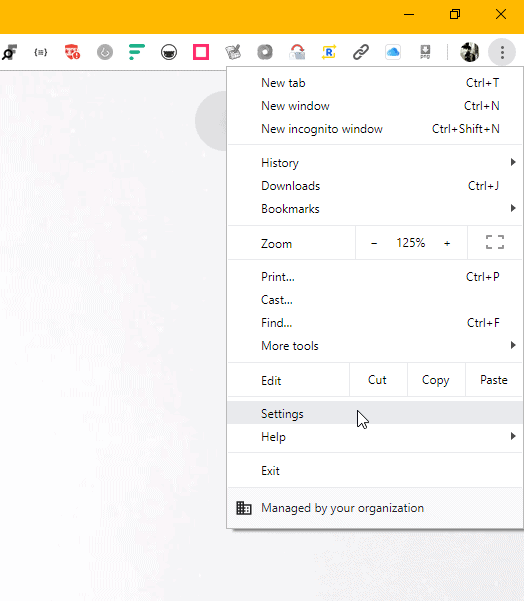 Chrome Settings