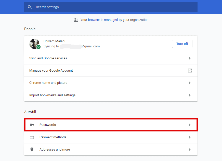 Chrome Passwords