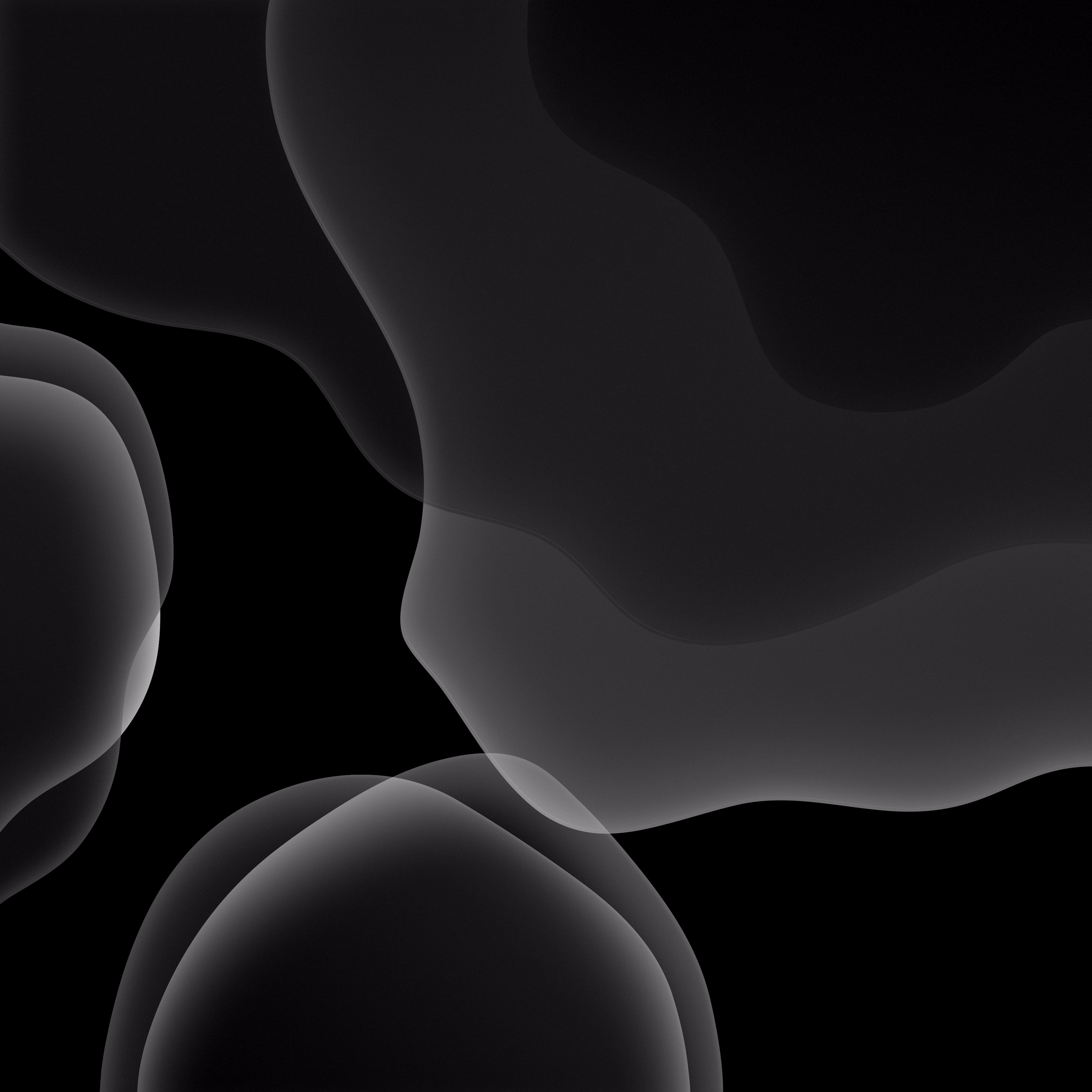 iOS 13 Black Dark Wallpaper