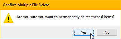 Confirm Delete Multiple Photos Computer Windows iPhone