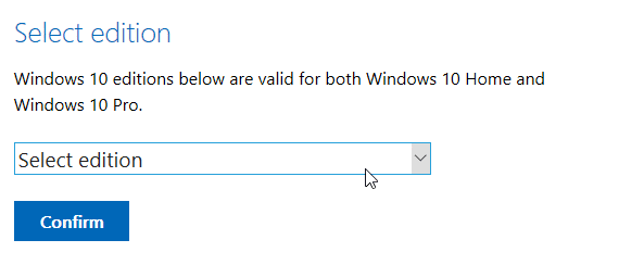 Select Windows 10 November 2019 update