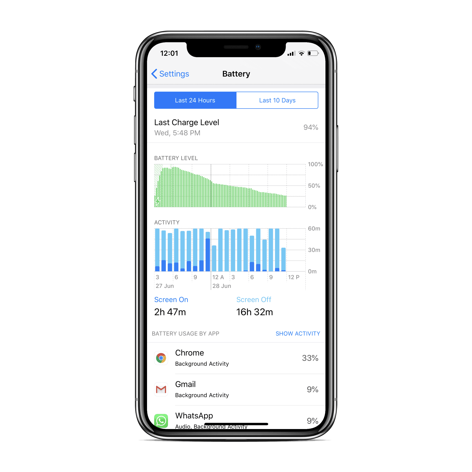 iOS 12 Battery Drain