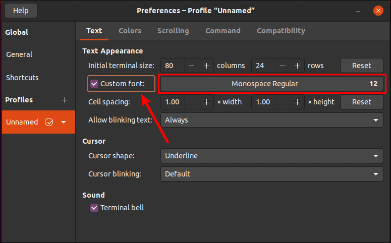 Enable Custom Font