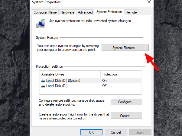 System Restore