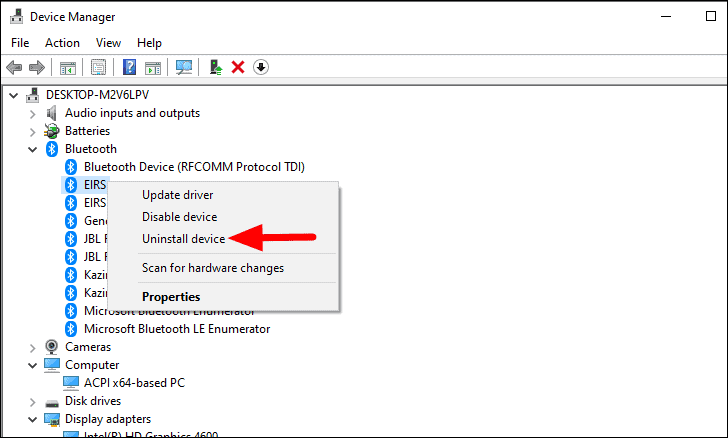 Uninstall device