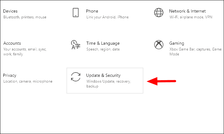 Windows Settings