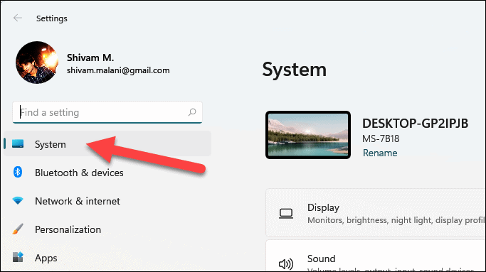 Windows 11 Settings