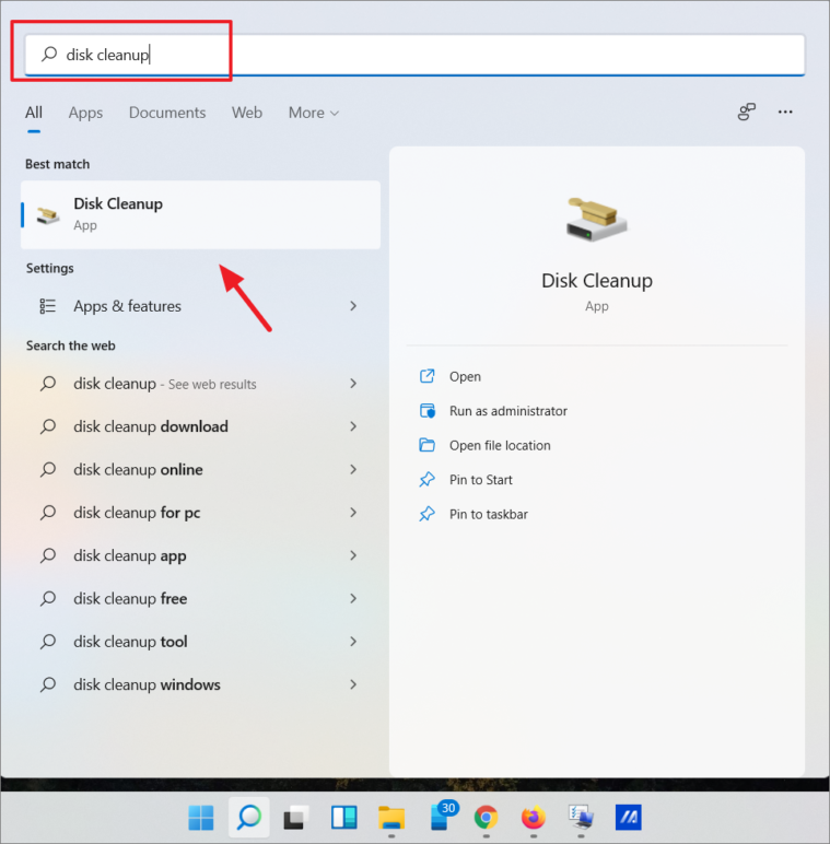 Open Disk Cleanup