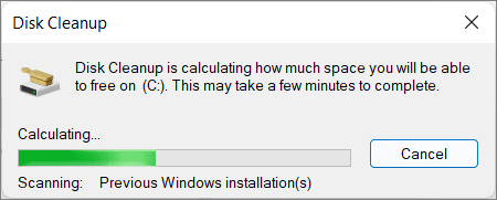 Scanning for files