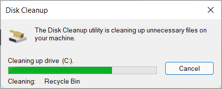 Cleanup in progress
