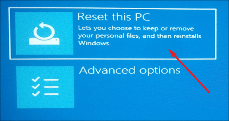 Select Troubleshoot