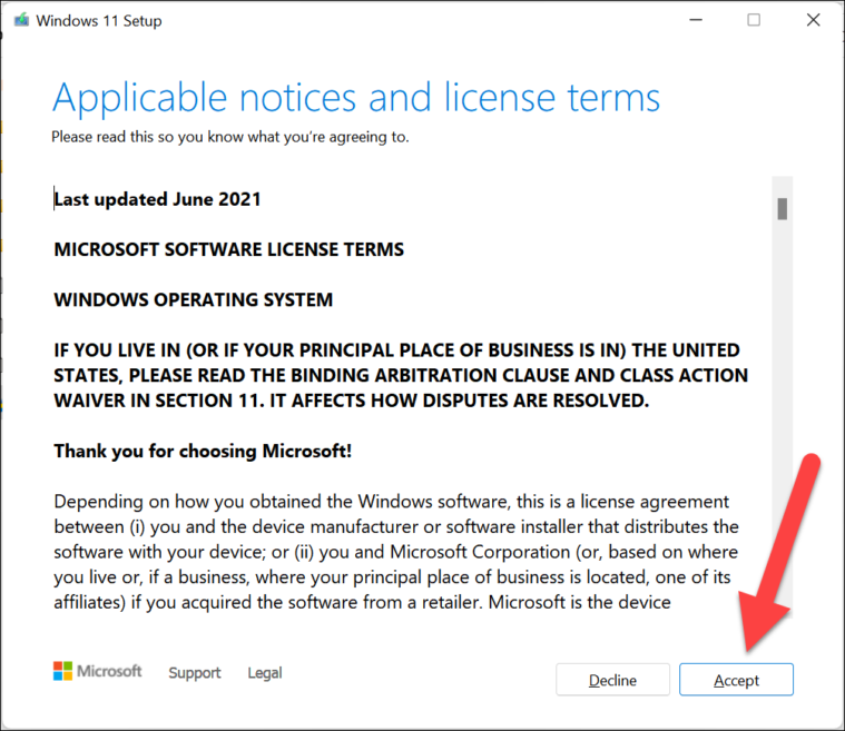 Accept EULA