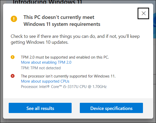 Windows 11 Installation Error