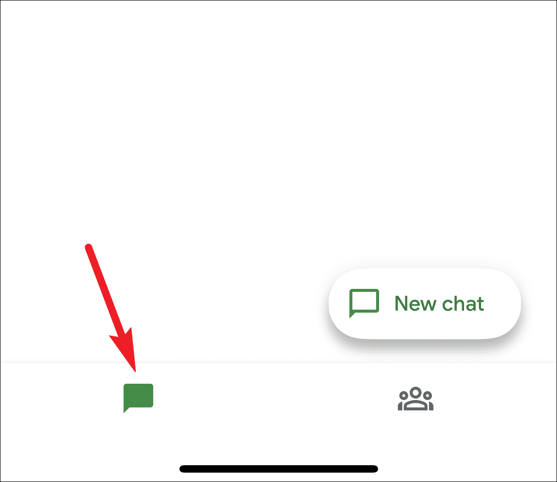 Chat tab on mobile