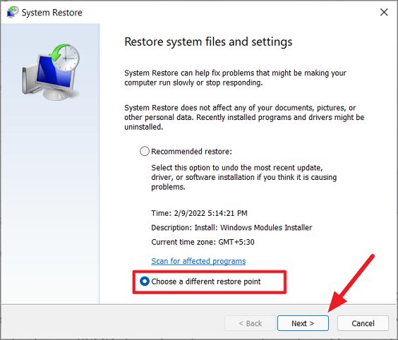 System Restore