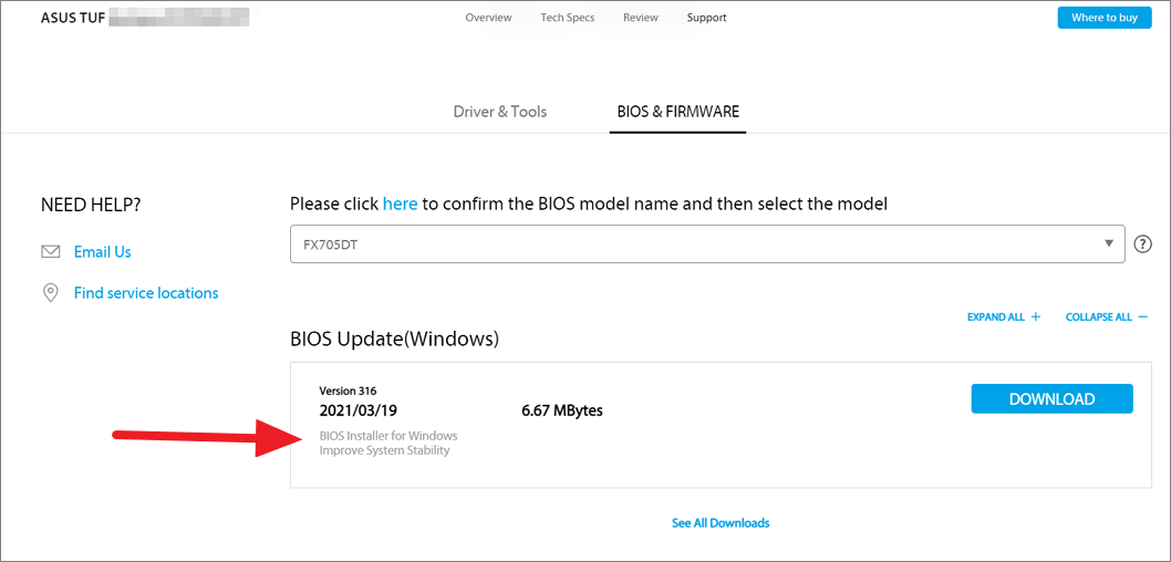 BIOS Update