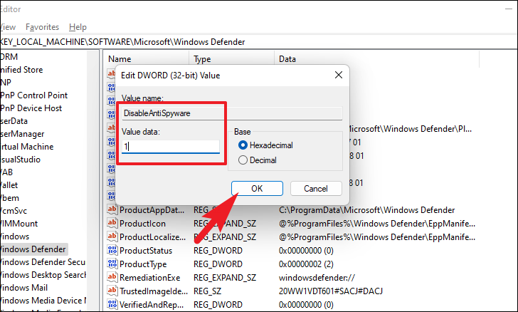 Registry Editor