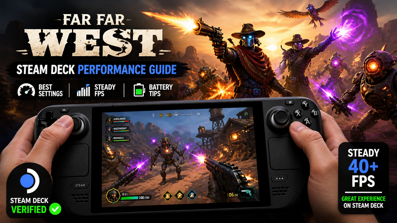 Far Far West on Steam Deck: Performance, Settings, and Controller Notes