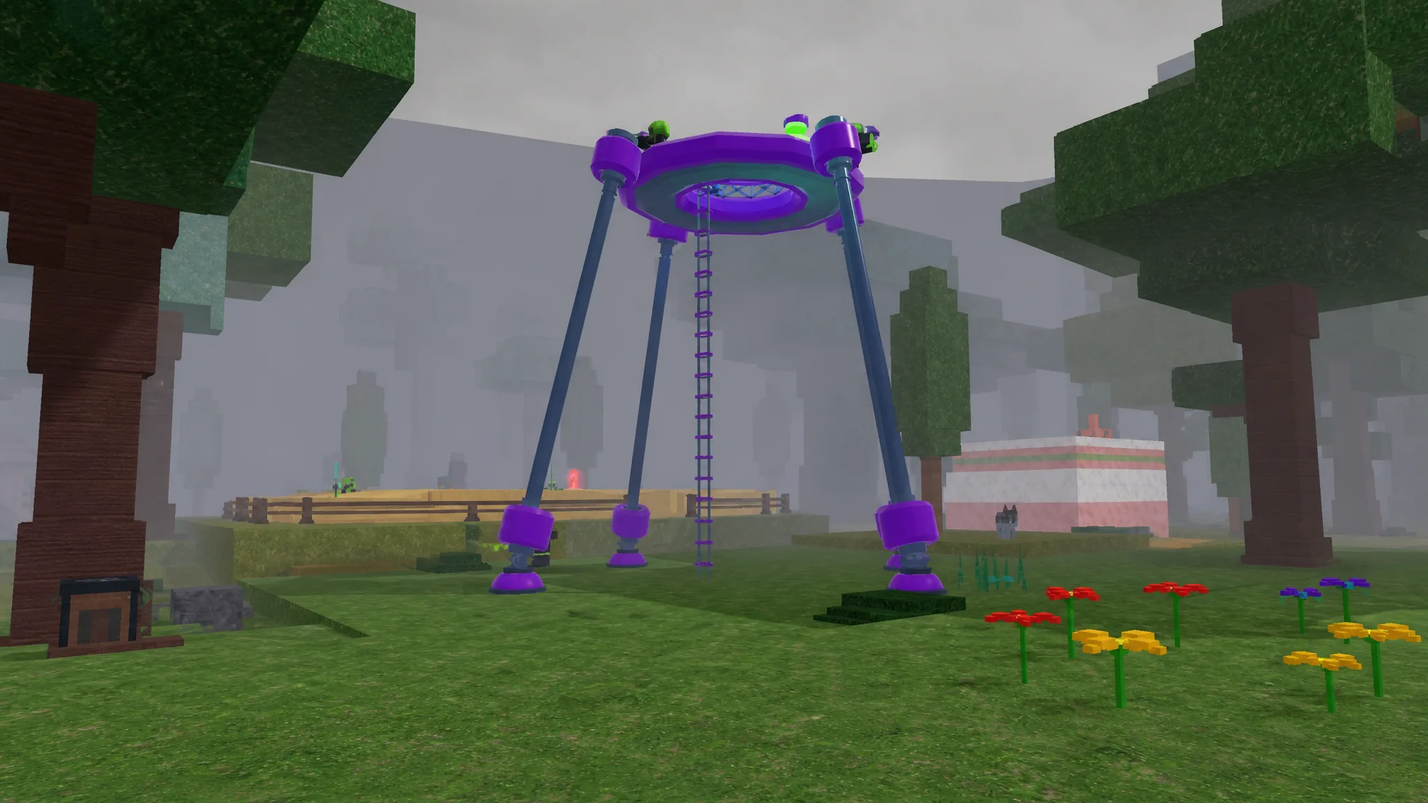 An Alien Outpost in 99 nights in the forest
