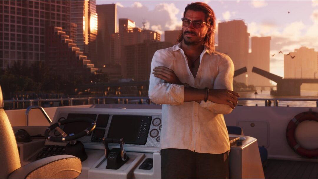 Raul Bautista on a boat in Vice City in GTA VI