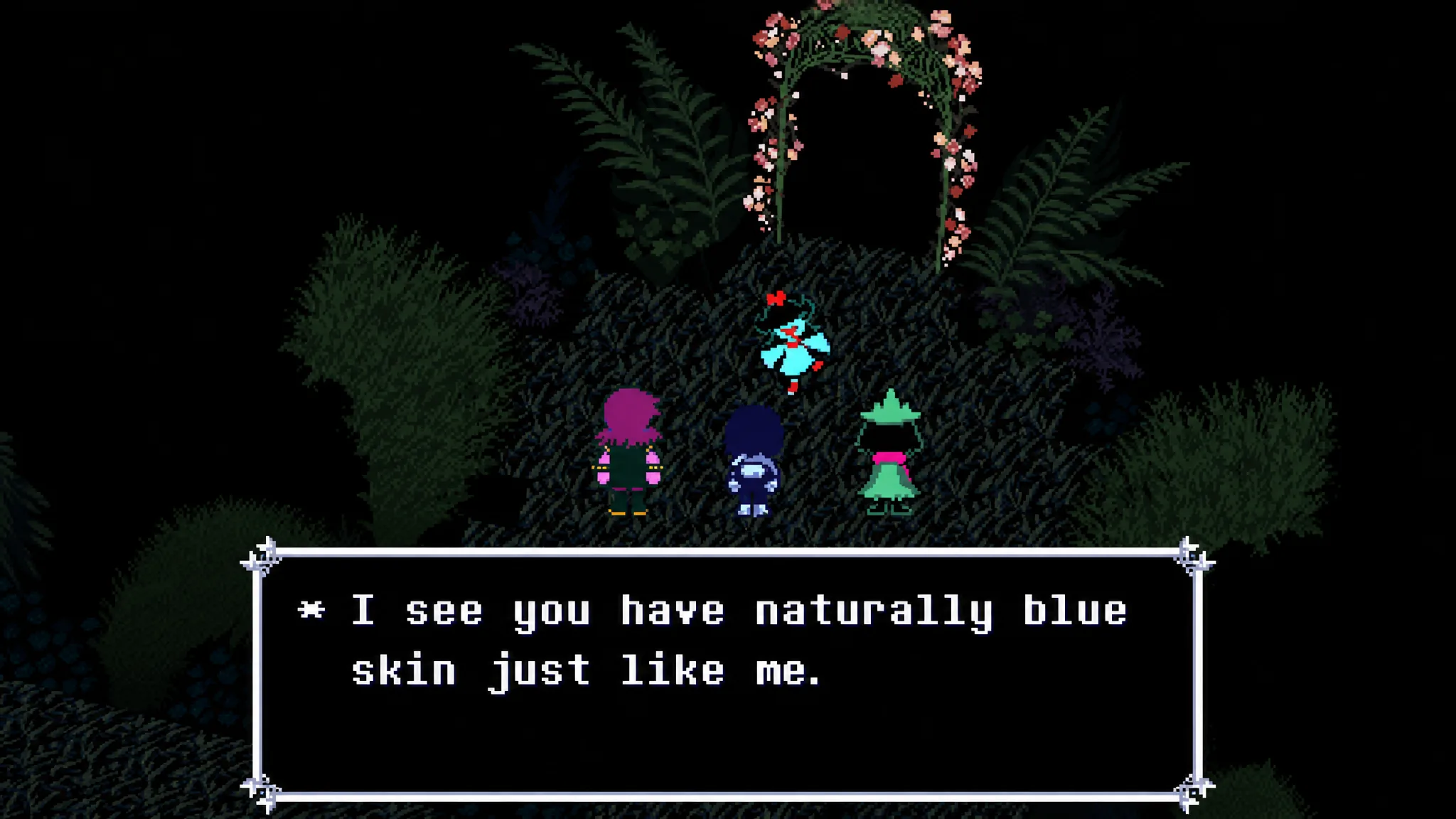 Defeating Aqua in Deltarune