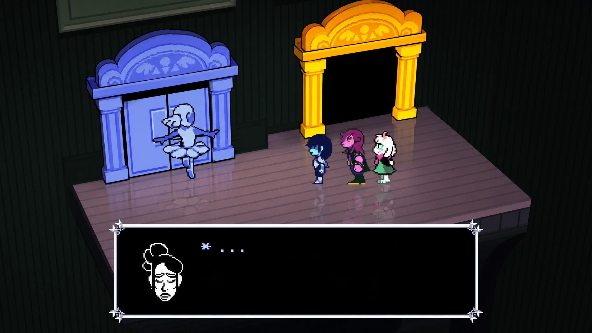 Entering the Blue room with Blue