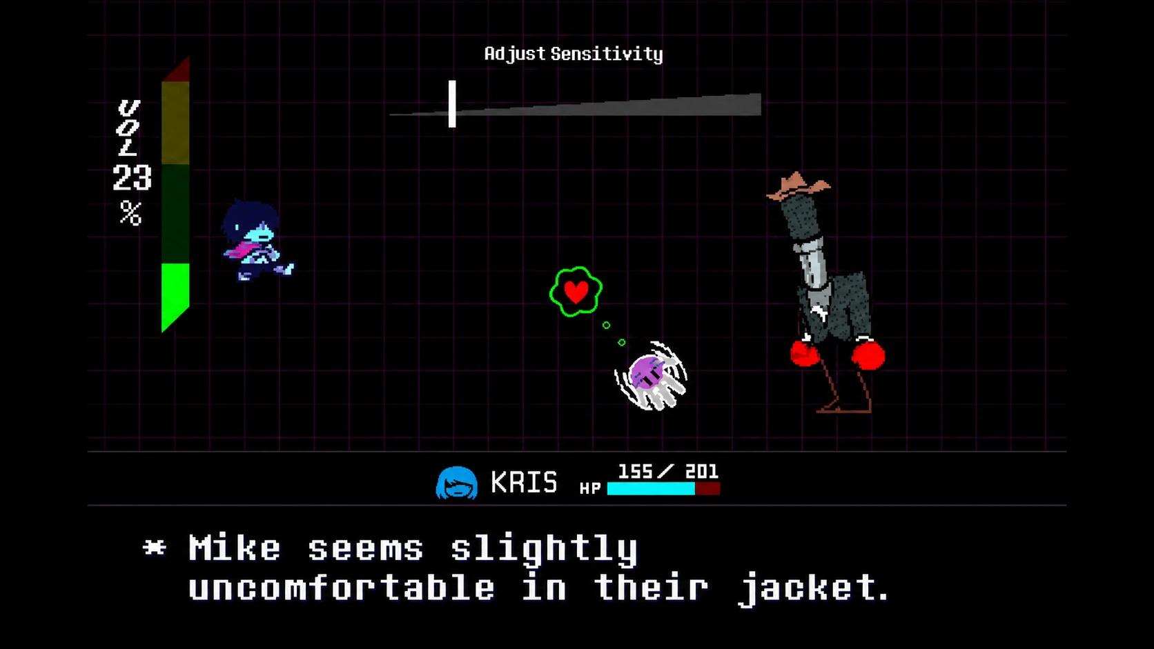 Mike boss fight in Deltarune Chapter 4