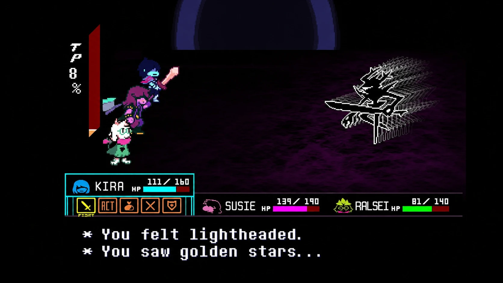 Roaring Knight boss fight in Deltarune Chapter 3