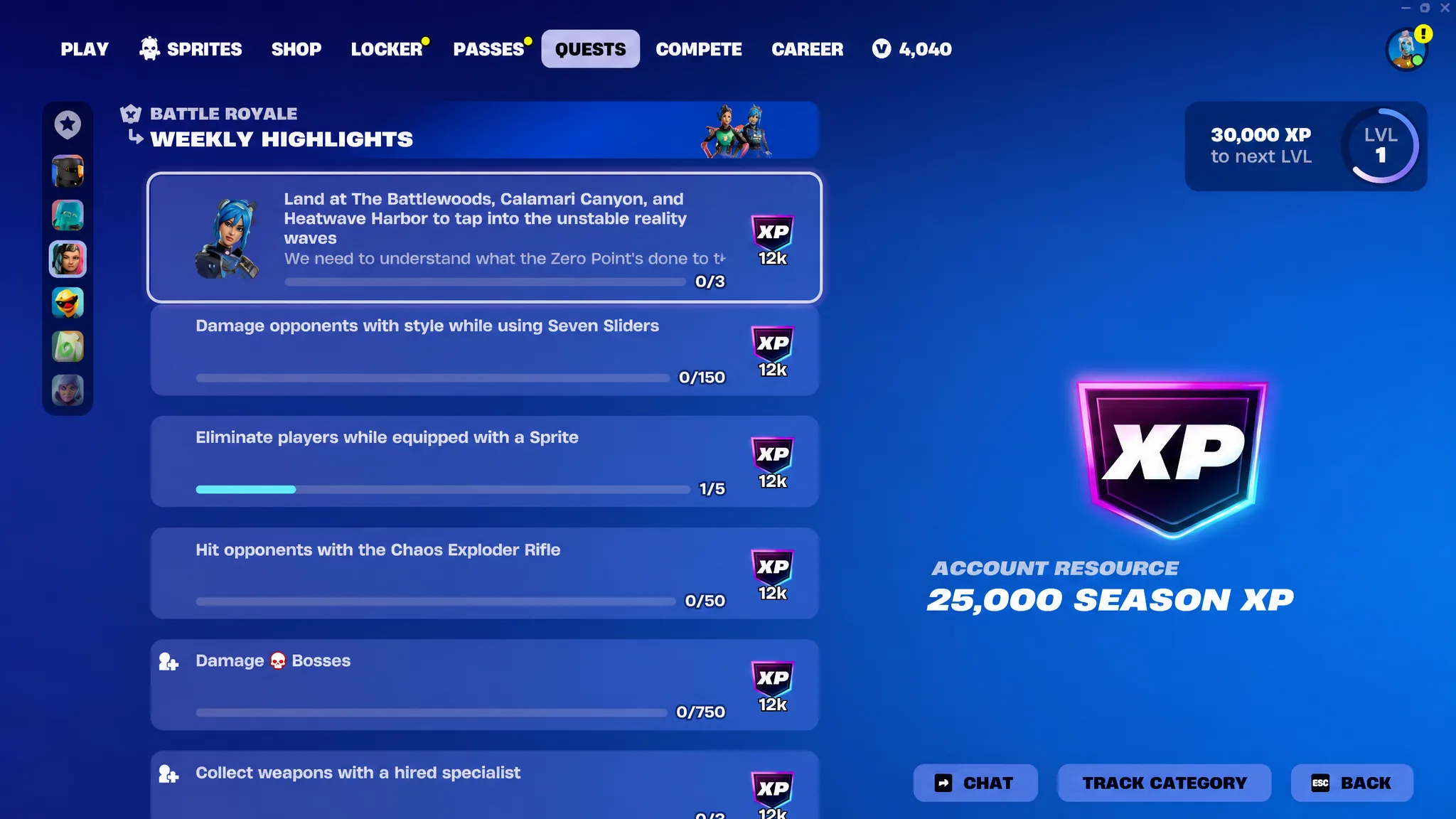 Fortnite Chapter 7 Season 3 Quests Week 1