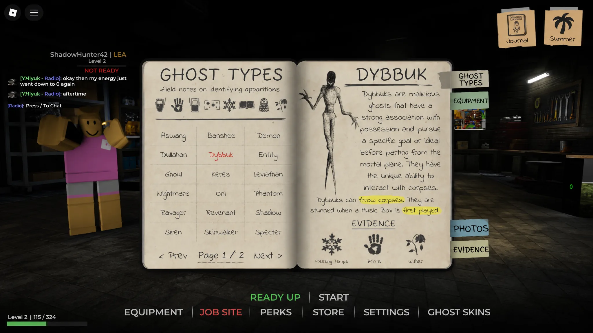 Ghost Types in Demonology
