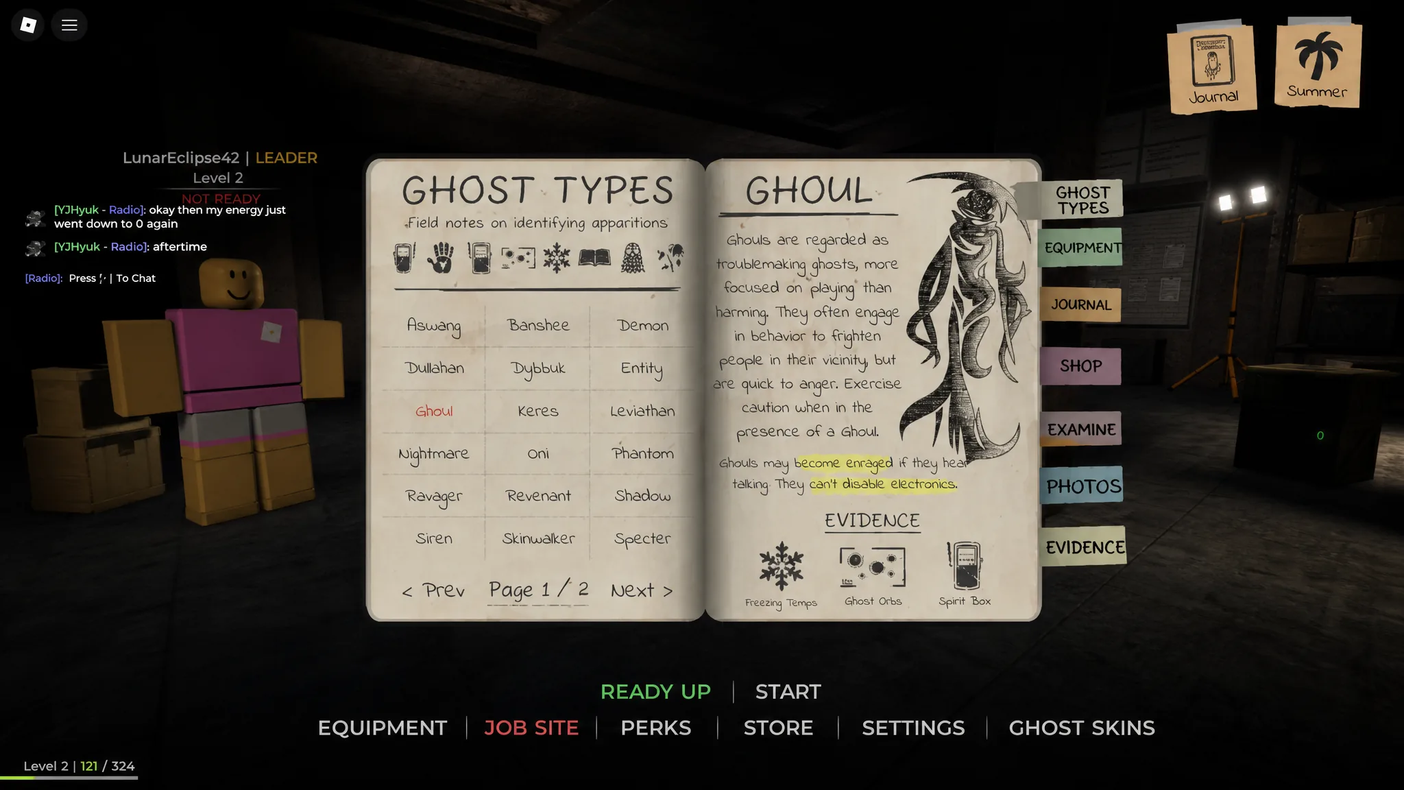Ghost Types in Demonology
