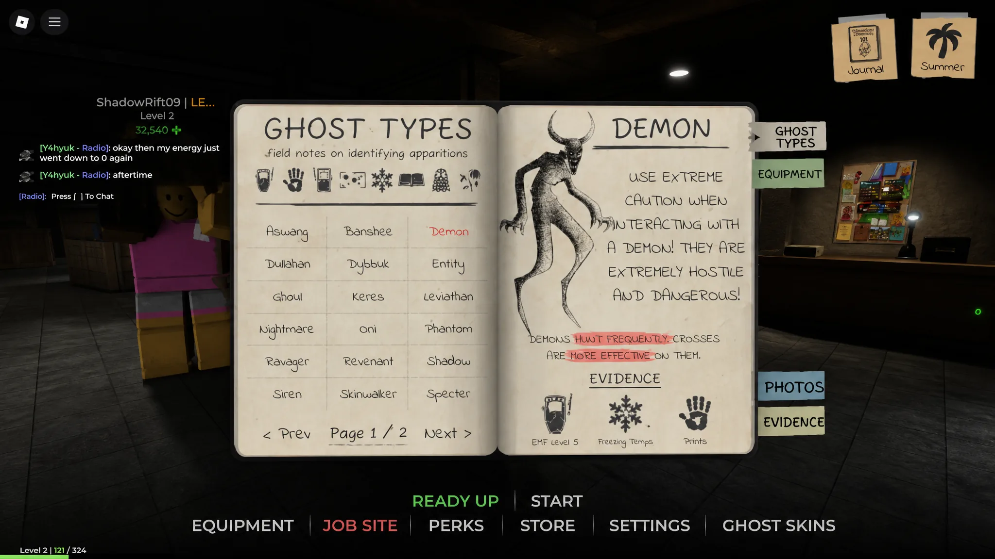 Ghost Types in Demonology
