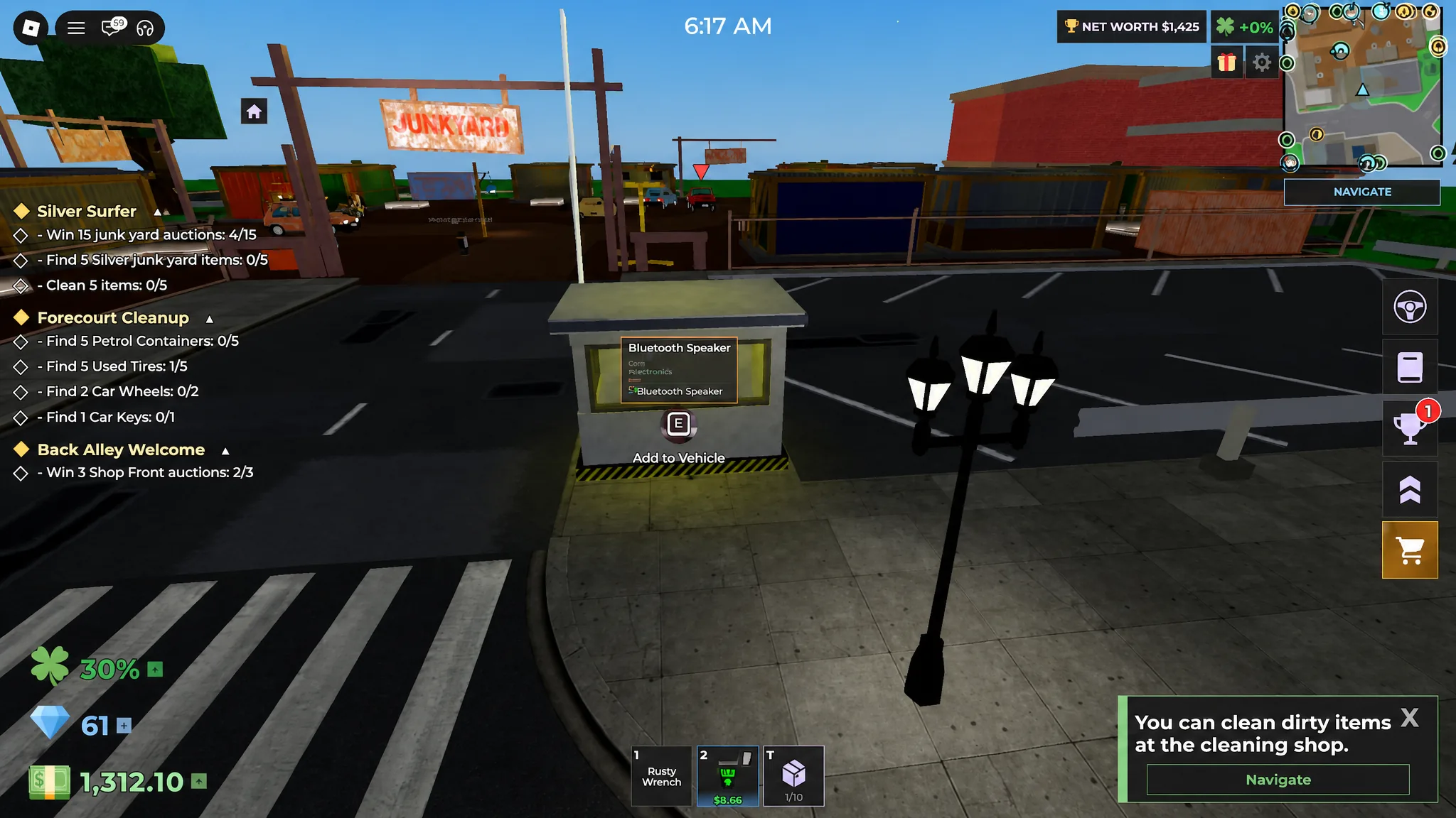 image showing the location of the Bluetooth Speaker Lost Items