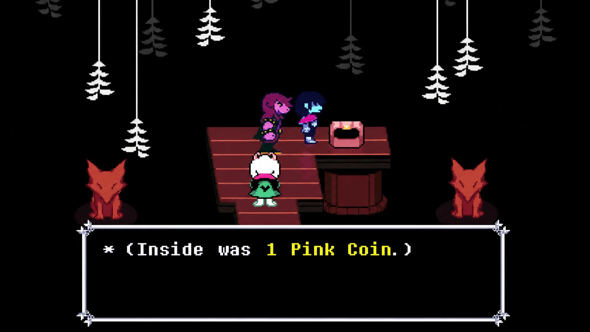 Fox that turns into a chest in the castle