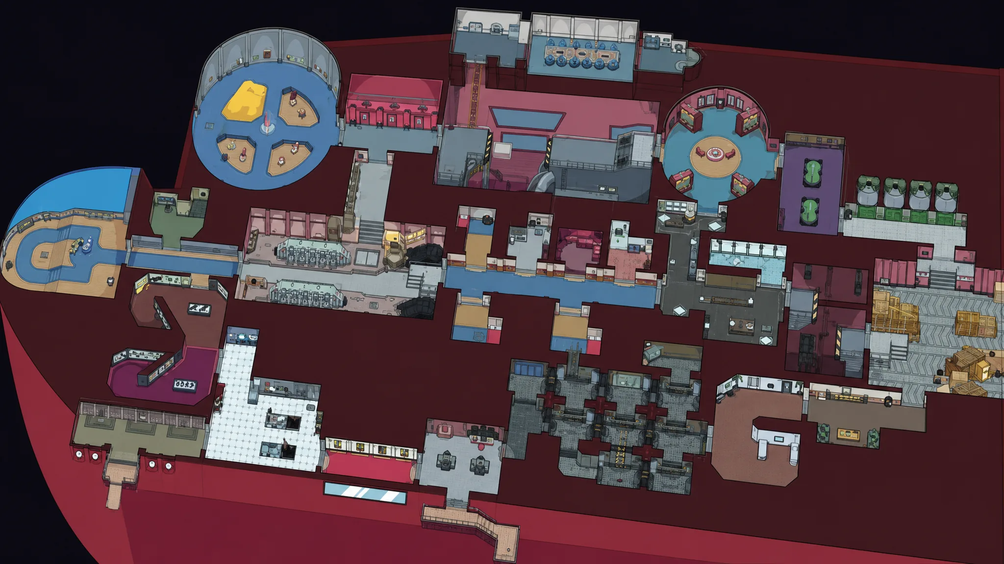 Among Us Maps: The Among Us map The Airship