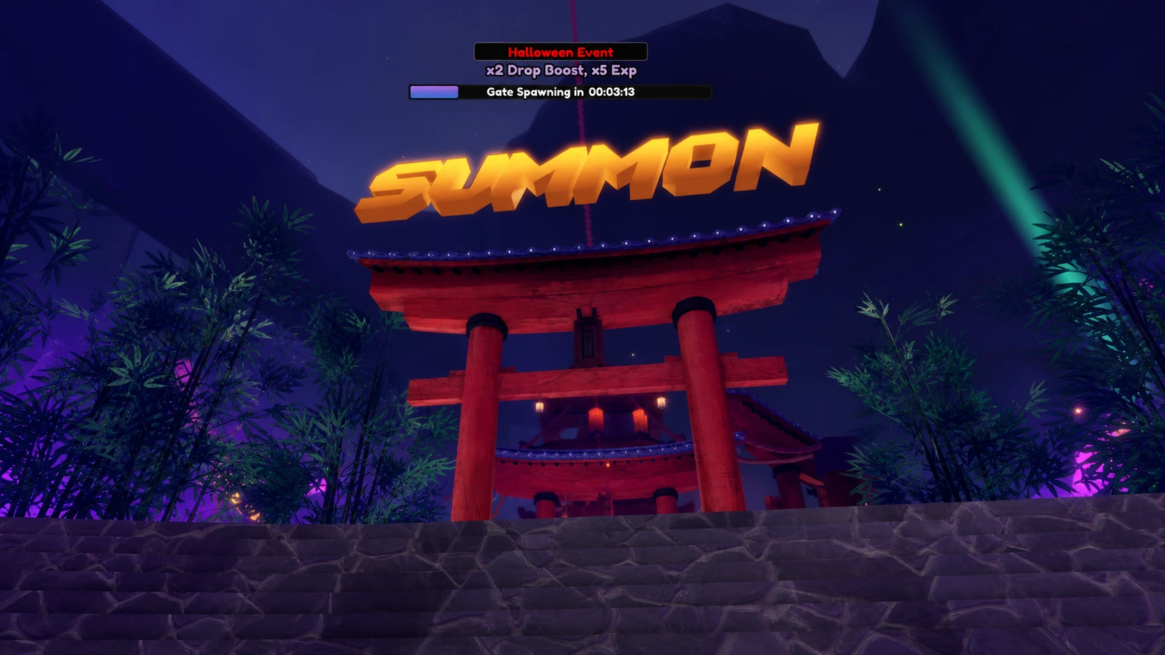 Anime Guardians tier list - a character standing at the summon gate in the Roblox game