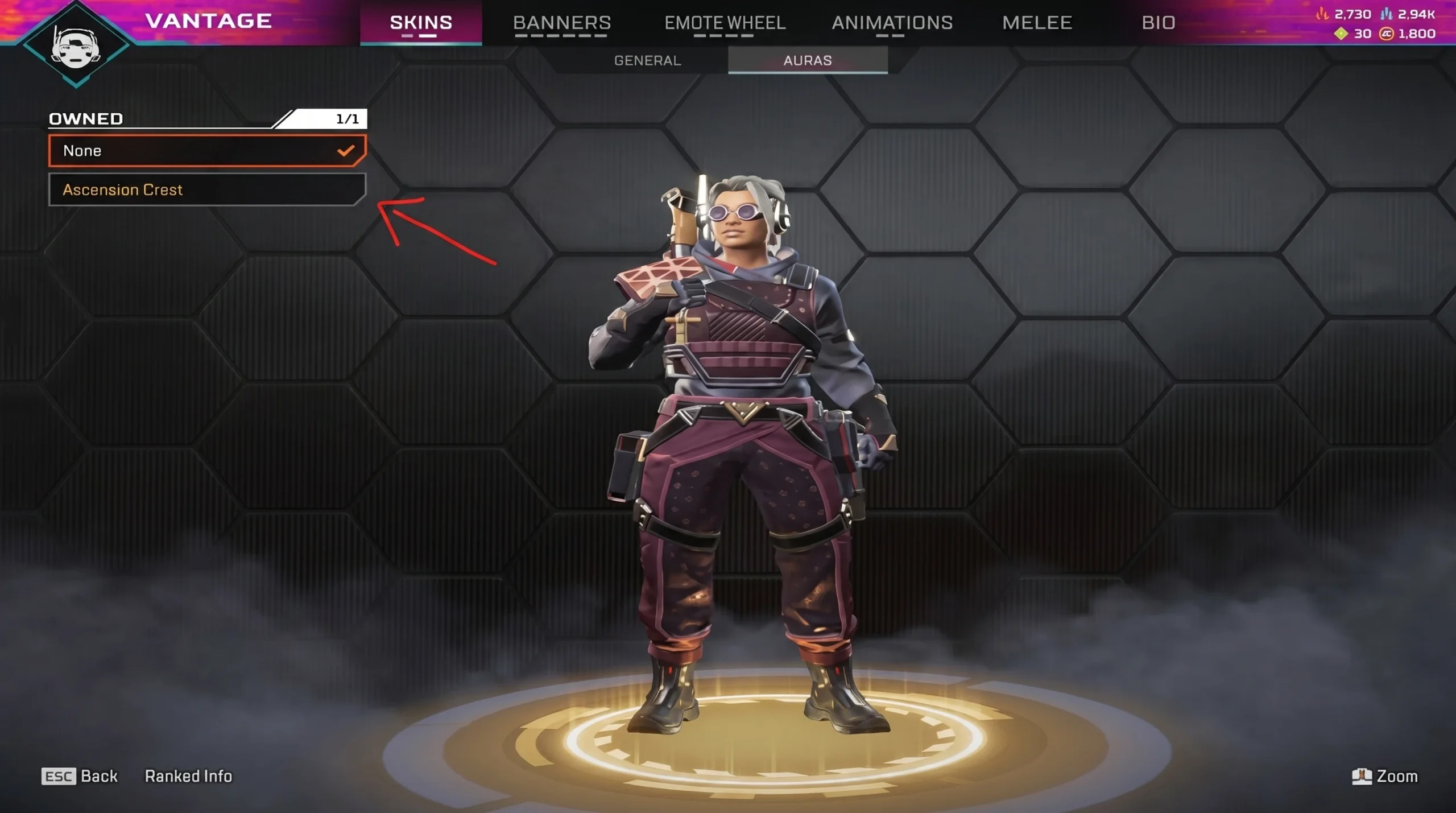 Vantage in Apex Legends Season 29 Split 2