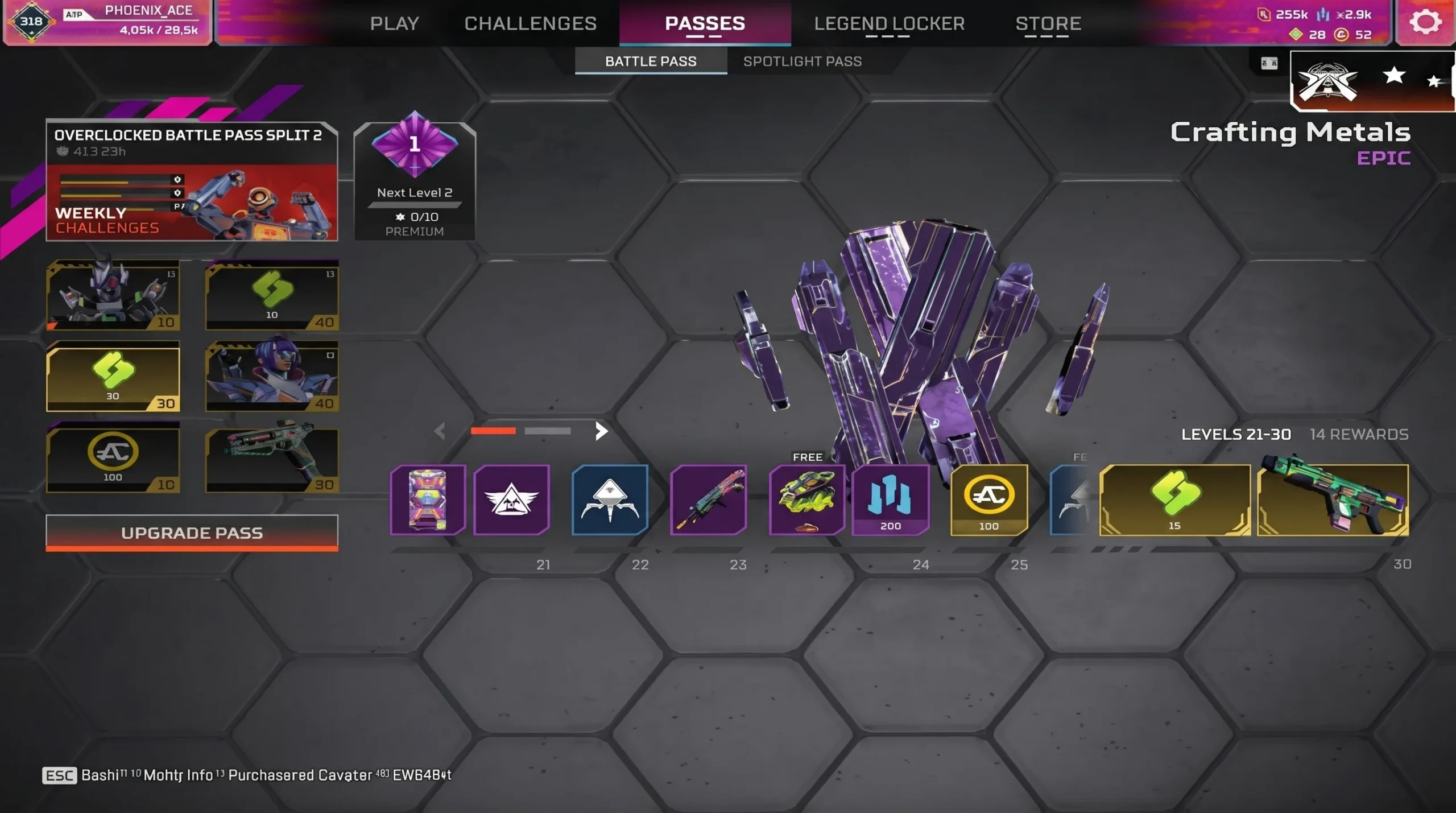 Apex Legends Season 29 Split 2 Battle Pass early levels