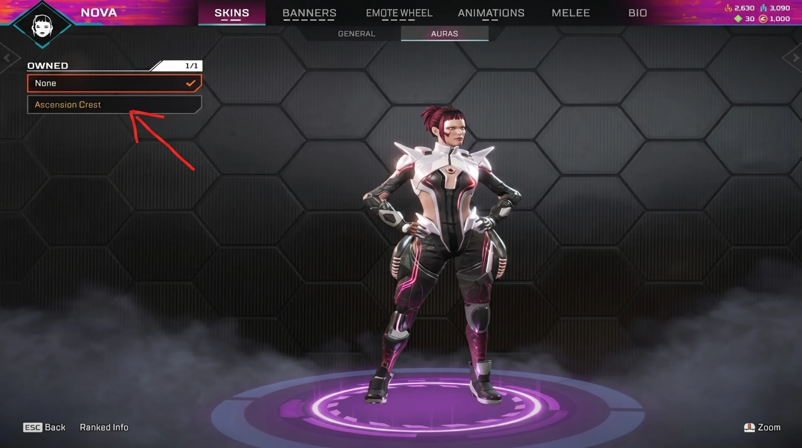 Weapon loadout in Apex Legends