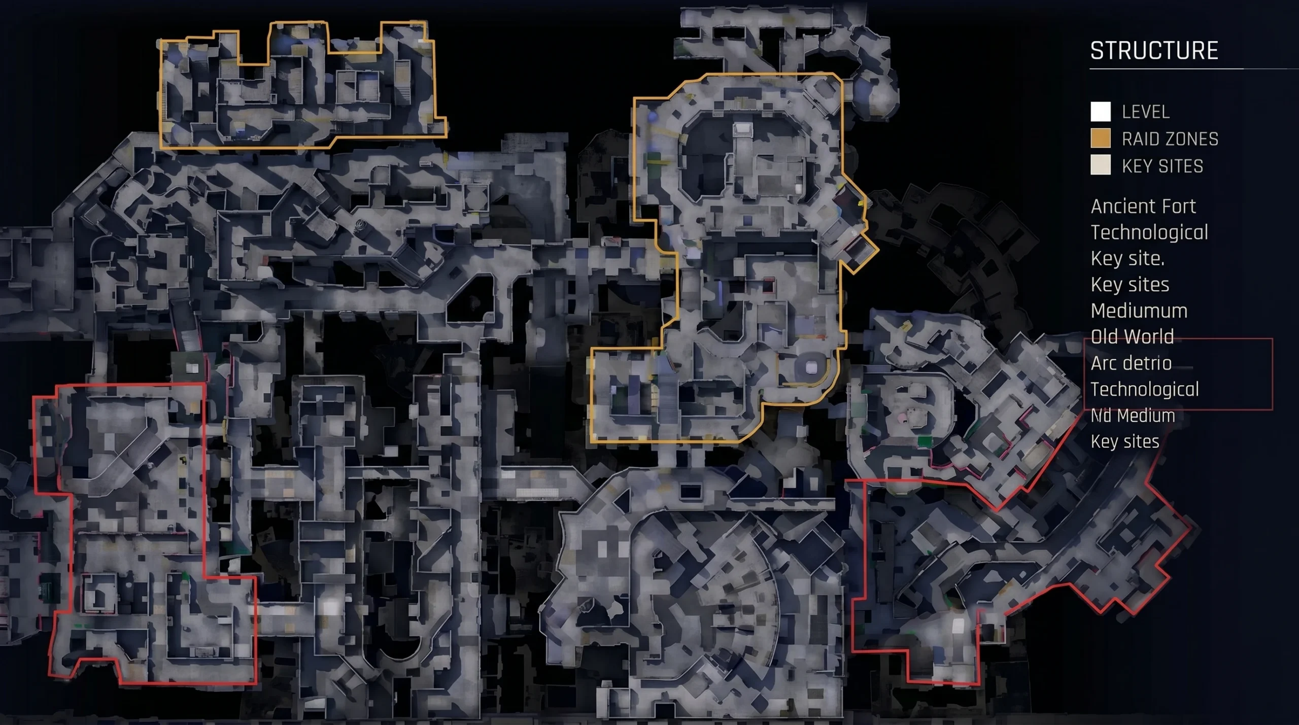 Arc Raiders Stella Montis: a map of a tunnel network