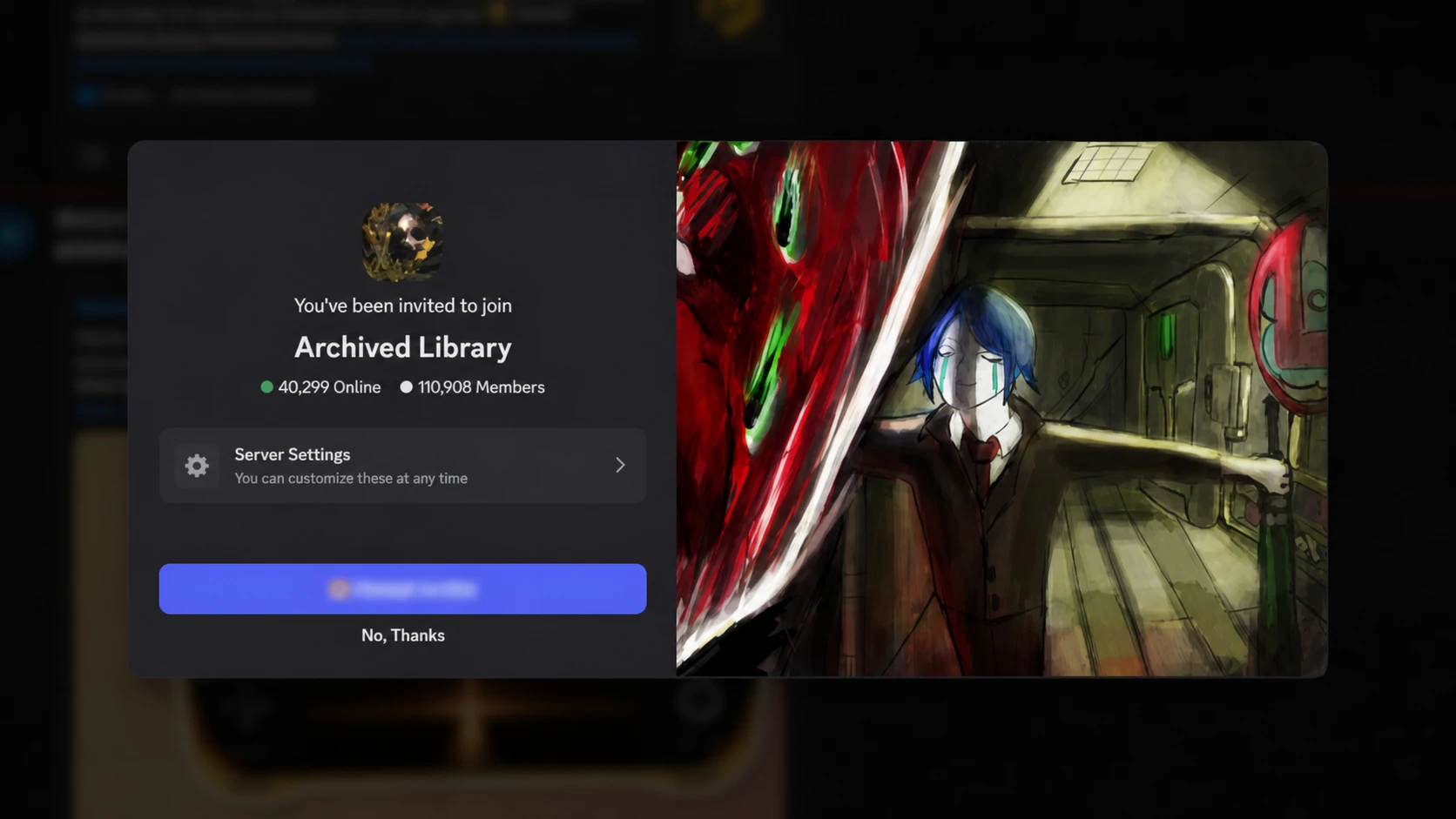 A screenshot of the Archived Library Discord server showing the announcements channel
