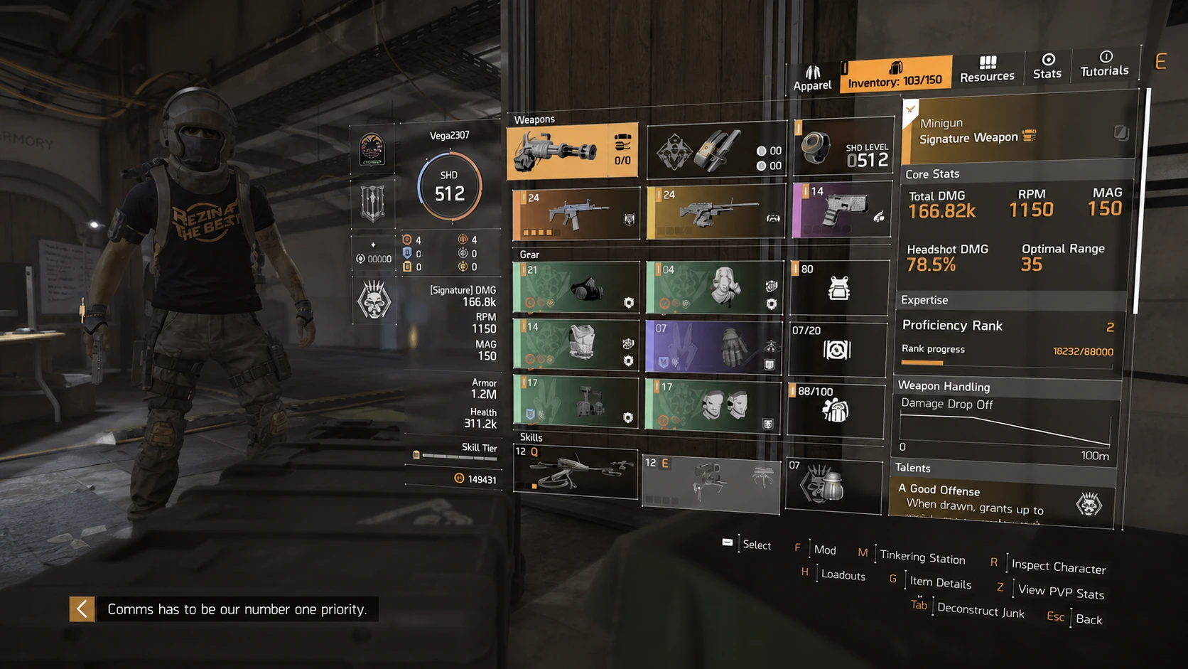 Caduceus build in The Division 2
