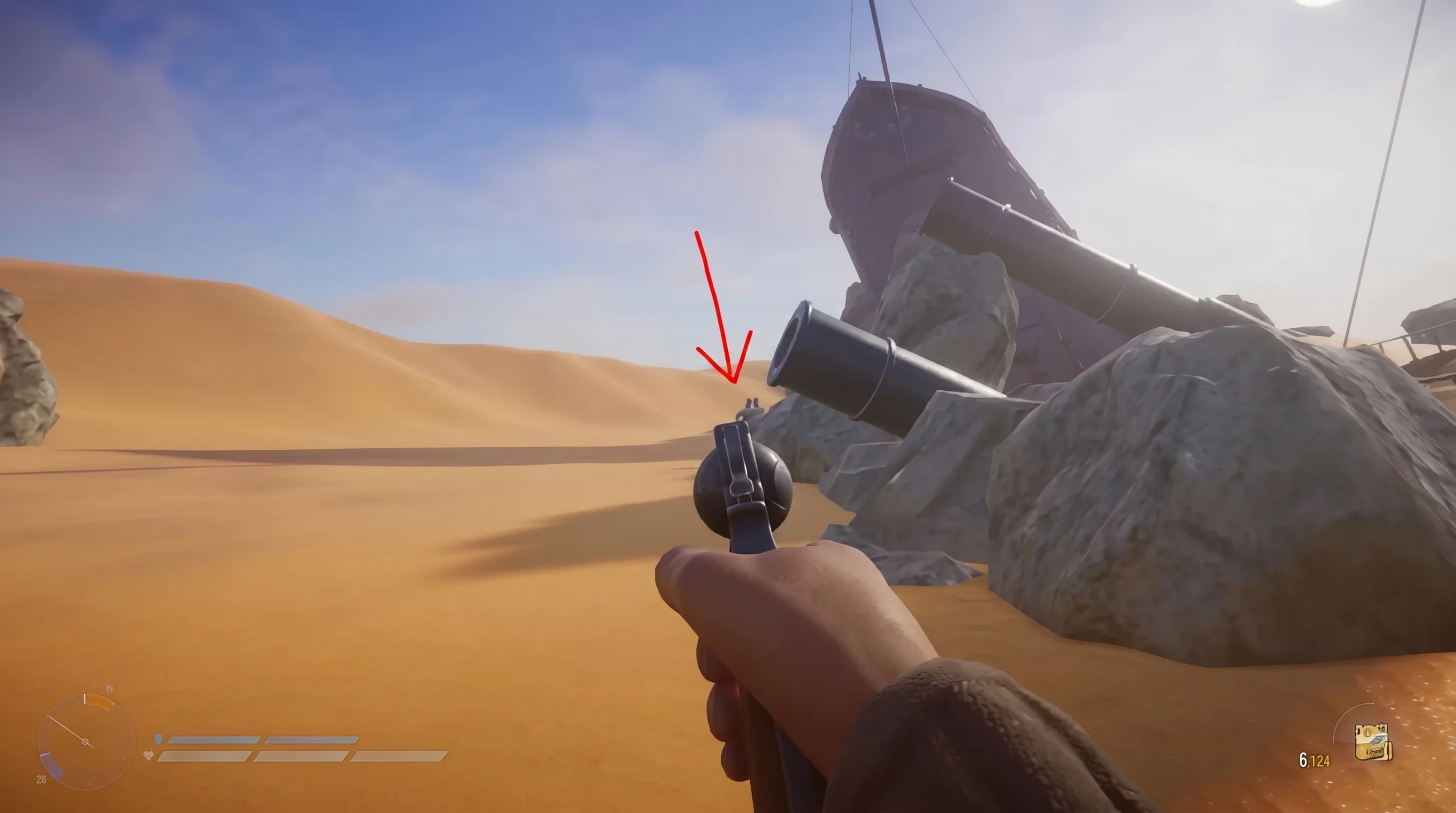 Two revolvers loadout in SAND: Raiders of Sophie