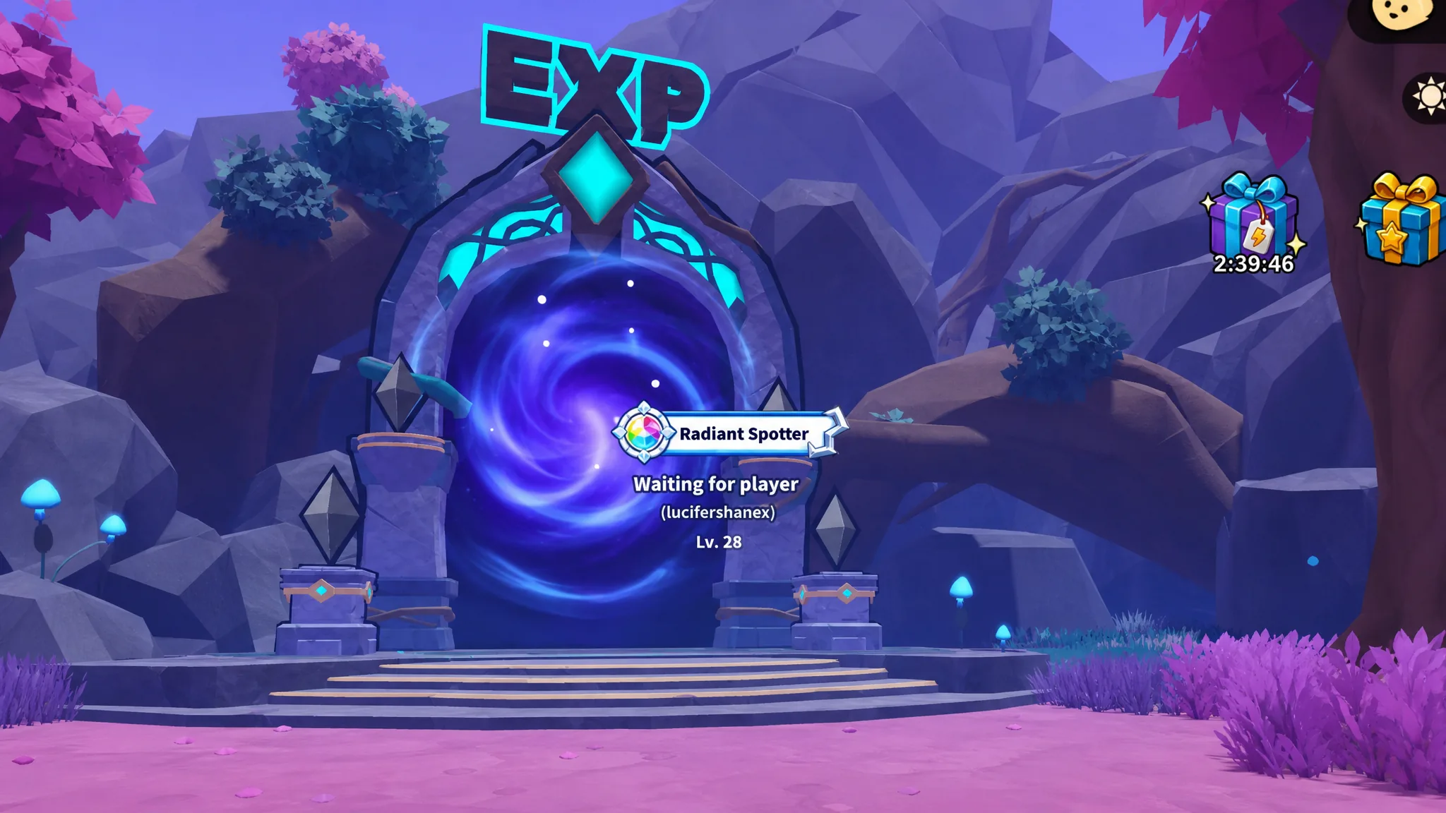 EXP Dungeon in Evomon