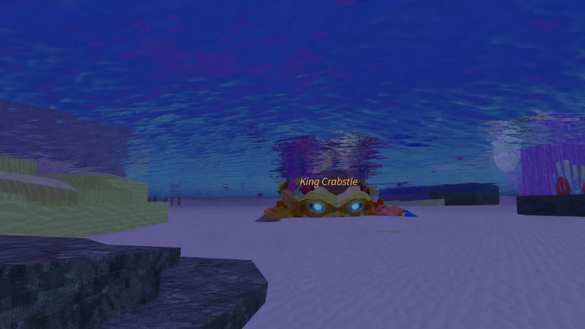 The King Crabstle Creatue in Fisch