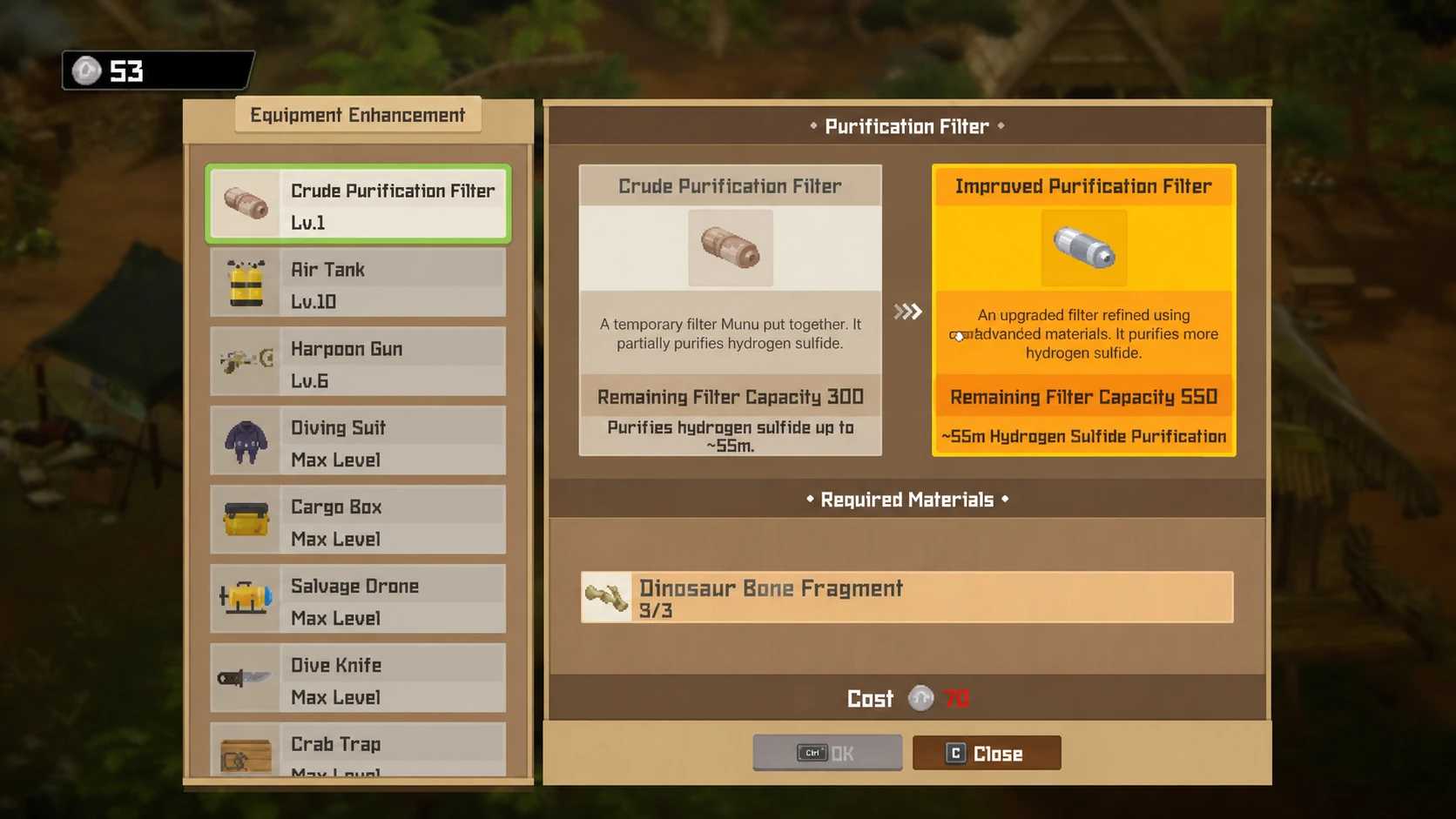 Upgrading the Purification Filter with Muna