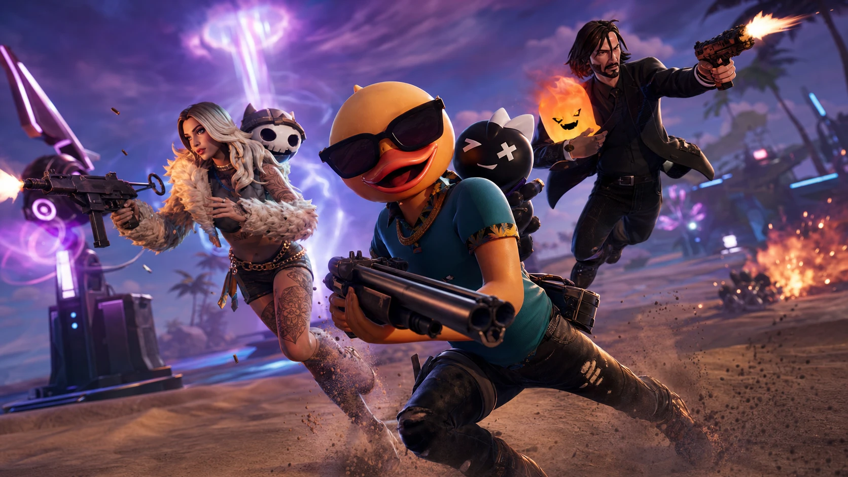 Fortnite Runners Breakdown: Chapter 7 Season 3 Map, Sprites, and Weapons