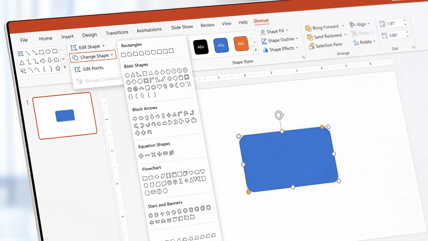How to Change the Shape of a Picture in PowerPoint