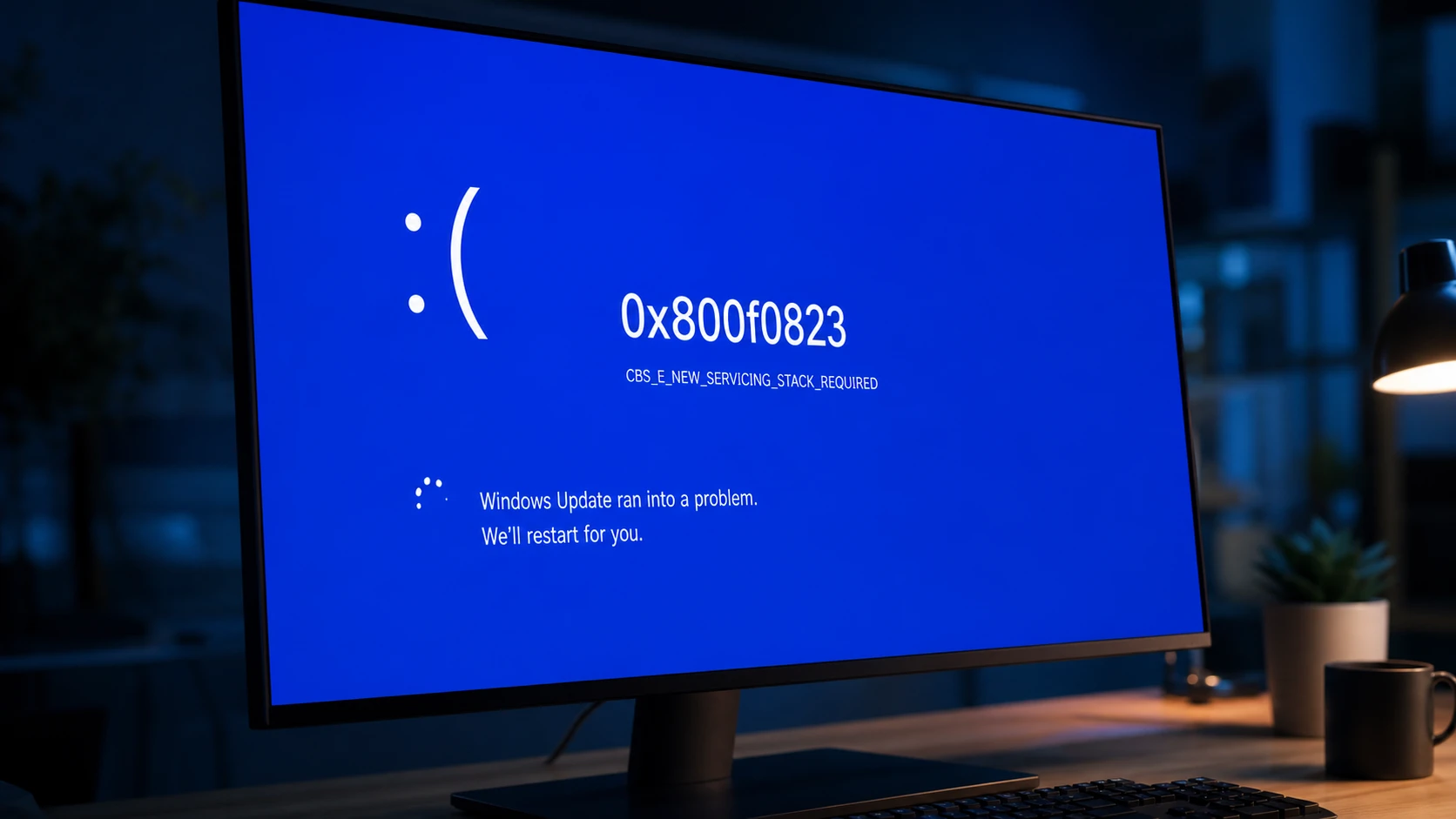 Fix Windows Update Error 0x800f0823 (CBS_E_NEW_SERVICING_STACK_REQUIRED)
