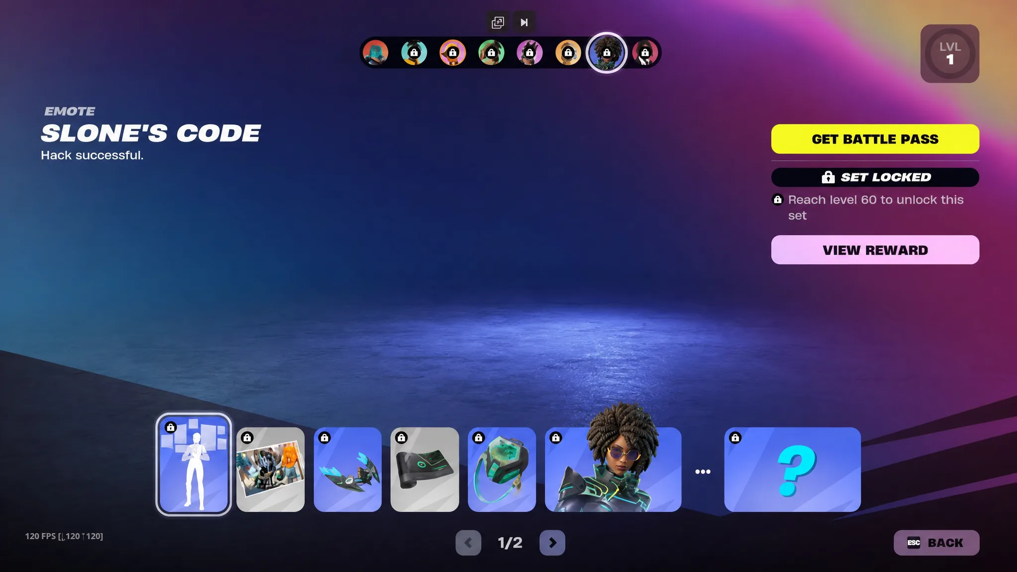 Fortnite Chapter 7 Season 3 Vanguard Slone Set